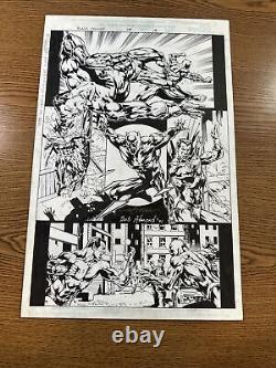 Black Panther #28 PG #19 Original Comic Art Action Page Fighting Vs Namor