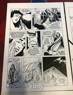 Blood of the Innocent #2 original art 2 PGS DRACULA MAKES LOVE BLACK MARY BAT