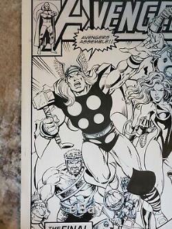 Bob Layton Original Comic Art Avengers 122 Recreation Iron Man Thor