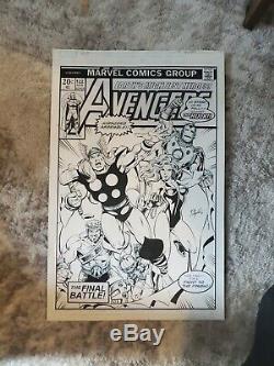 Bob Layton Original Comic Art Avengers 122 Recreation Iron Man Thor