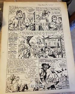 Boys Ranch #6 Original Art Pencils And Ink By Jack Kirby! 1951