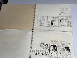 Bret Herholz 1998 Original Comic Book Art & Sketches 21 Pages 2 Books 14 x 17