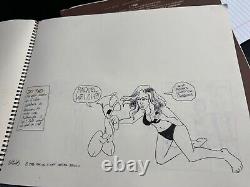 Bret Herholz 1998 Original Comic Book Art & Sketches 21 Pages 2 Books 14 x 17