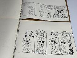 Bret Herholz 1998 Original Comic Book Art & Sketches 21 Pages 2 Books 14 x 17