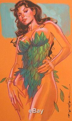 Brian Stelfreeze Poison Ivy Sexy Pin Up Original Art NR