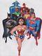 Bruce Timm- 2001 -justice League Full Team Color Drawing-very Rare