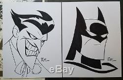 Bruce Timm Batman And Joker Art Sketch