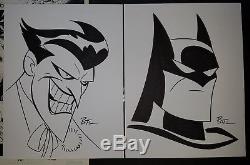 Bruce Timm Batman And Joker Art Sketch