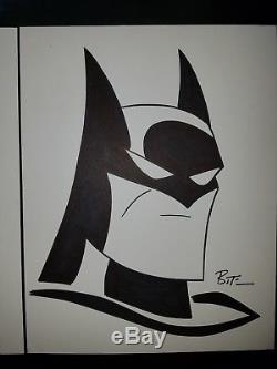 Bruce Timm Batman And Joker Art Sketch