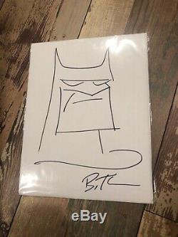 Bruce Timm Original Basic Sketch Batman B. T. Signed