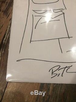 Bruce Timm Original Basic Sketch Batman B. T. Signed