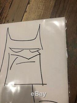 Bruce Timm Original Basic Sketch Batman B. T. Signed