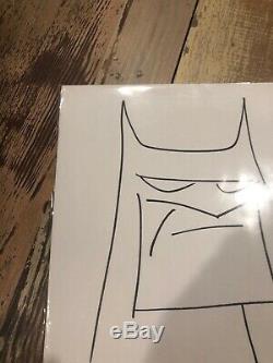 Bruce Timm Original Basic Sketch Batman B. T. Signed