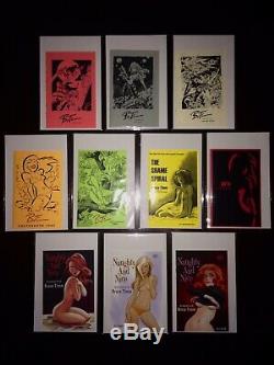 Bruce Timm complete 10 signed sketchbook & sampler collection with custom case