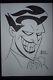 Bruce Timm, Original Comic Art, Joker Sketch, Batman, Marker On Paper, Harley Queen