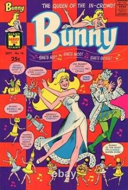 Bunny #16 original art 1970 PSYCHEDELIC SHACK CATS KITTENS ESMERALDA half splash Bunny #16 original art 1970 PSYCHEDELIC SHACK CATS KITTENS ESMERALDA half splash