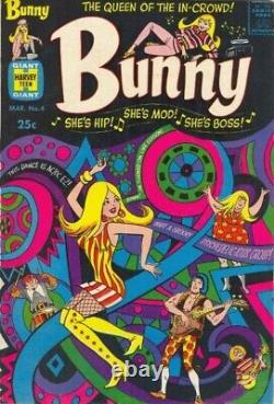 Bunny #4 original art 1968 HOCKEY STAR FLIRTS human jet FLIPS ON TRAIN LAST PG Bunny #4 original art 1968 HOCKEY STAR FLIRTS human jet FLIPS ON TRAIN LAST PG