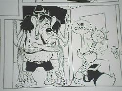 CARL BARKS Litho original Comic-Seite, DONALD, SIGNIERT, aus Barks Privatbesitz