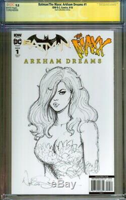 CGC SS 9.8 Batman Maxx #1 Nathan Szerdy Variant Original Poison Ivy Art Sketch