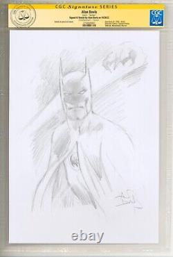 CGC SS Alan Davis Signed Original DC Detective Comics JLA Art Sketch Batman