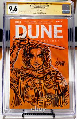 CGC SS SKETCH COVER ORIGINAL ART James O'BARR OBarr BLANK VARIANT DUNE NM/M