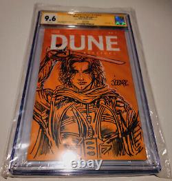 CGC SS SKETCH COVER ORIGINAL ART James O'BARR OBarr BLANK VARIANT DUNE NM/M