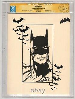 CGC SS Signed Neal Adams BATMAN JLA Justice League Original DC Comic Art Sketch