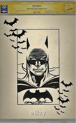 CGC SS Signed Neal Adams BATMAN JLA Justice League Original DC Comic Art Sketch