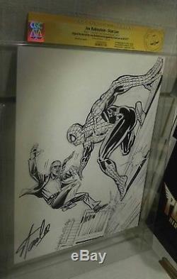 CGC ss Stan Lee Rubinstein Art / Sketch Amazing Spiderman 265 cover Swipe Homage