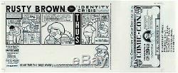 CHRIS WARE 1998 San Diego Comic-Con Badge ORIGINAL COMIC ART feat. Rusty Brown