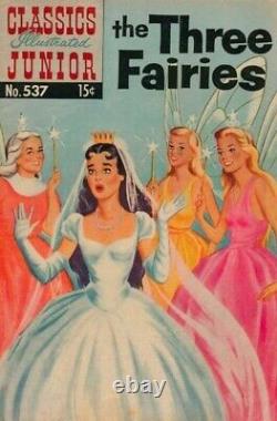 CLASSICS ILLUSTRATED JR #537 original art 1957 THREE FAIRIES PRINCE PROPOSES