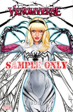 COMIC BABES + HIGH-DETAIL Original Art Sketch Cover by Artist Lance HaunRogue