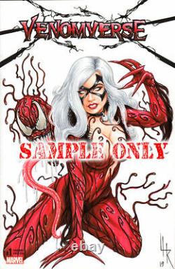 COMIC BABES + HIGH-DETAIL Original Art Sketch Cover by Artist Lance HaunRogue