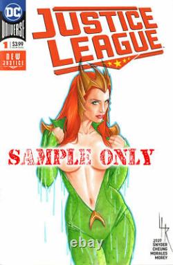 COMIC BABES + HIGH-DETAIL Original Art Sketch Cover by Artist Lance HaunRogue