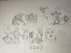 COMIC BOOK ART Super Heroes Original Storyboard Page Layout UNKNOWN SERIES X1 COMIC BOOK ART Super Heroes Original Storyboard Page Layout UNKNOWN SERIES X1