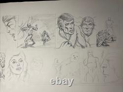COMIC BOOK ART Super Heroes Original Storyboard Page Layout UNKNOWN SERIES X1 COMIC BOOK ART Super Heroes Original Storyboard Page Layout UNKNOWN SERIES X1