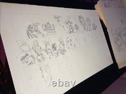 COMIC BOOK ART Super Heroes Original Storyboard Page Layout UNKNOWN SERIES X1 COMIC BOOK ART Super Heroes Original Storyboard Page Layout UNKNOWN SERIES X1