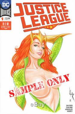 COMIC GIRL BUST! Your Choice Original Art Sketch Cover by Lance HaunRogue