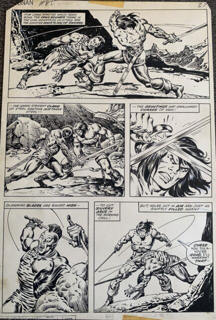 Conan The Barbarian 85 Pg 27 John Buscema And Ernie Chan Original Comic Art