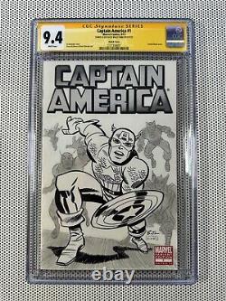 Captain America #1 Avengers 4 Original Art Sketch Signed Bruce Timm CGC 9.4