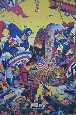 Captain America #11 lithograph ALEX SCHOMBURG Hand Signed Ltd. Edn 120/150 withCOA