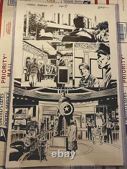 Captain America #27 Page 2 Original Comic Art Steve Epting Winter Soldier Museum