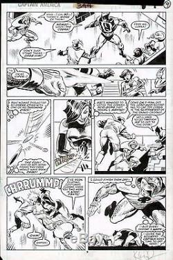 Captain America #344 Original Comic Art Page Dwyer Nomad, D-man, Viper, Cobra