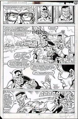 Captain America #344 Original Comic Art Page Marvel Comics Kieron Dwyer Milgrom