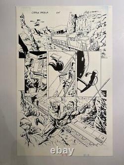 Captain America 605 Pg 11 Original Art By Rick Magyar W. Luke Ross Falcon