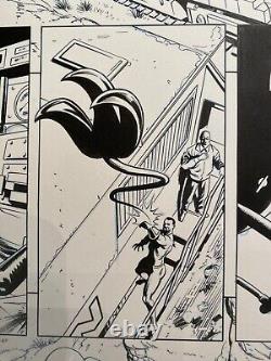 Captain America 605 Pg 11 Original Art By Rick Magyar W. Luke Ross Falcon