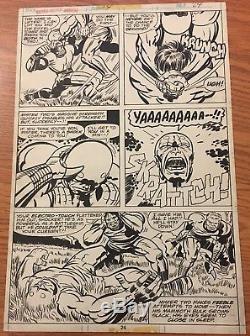 Captain America Annual 4 Page 24 Original Comic Art Jack Kirby