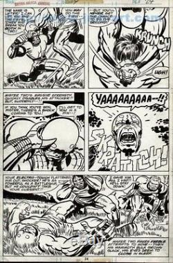 Captain America Annual 4 Page 24 Original Comic Art Jack Kirby