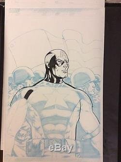 Captain America The Fighting Avenger Barry Kitson Cover Original Art