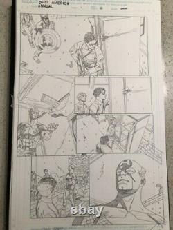 Captain America annual #1 pg 12. Chris Sprouse Bucky Original Comic Art